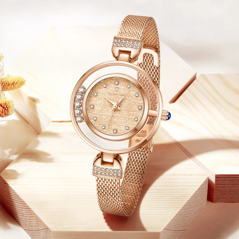 Luxury Jewelry  Buckle Diamond Wrist Watch Quartz Wristwatch Elegance Design Watches