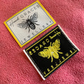 Straight Cut Unique Design Suits Woven Patchneat logo Sewing on Garment Woven Label With Yellow Border