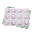 Plate Earrings Studs 12 Pairs 4mm White Crystal Diamond Studs for Ear Piercing Gun Ear Piercing Tool Painless Ear Piercer