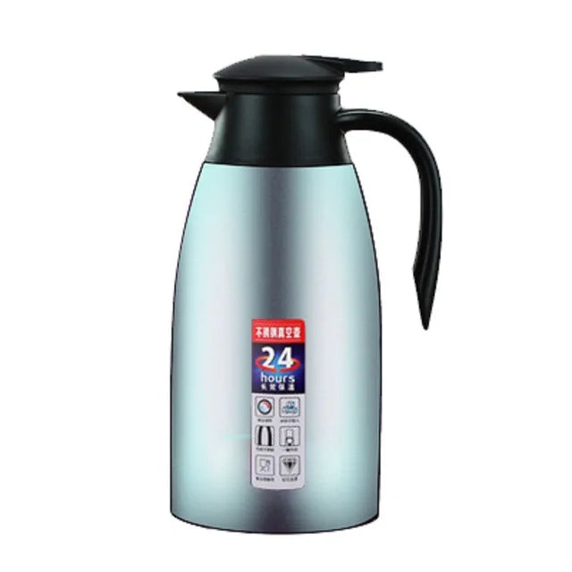 2L Large Capacity 304 Stainless Steel Vacuum Flask Home Office Hotel Tea Kettle Home Tumblers