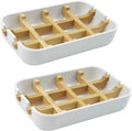 Eco Friendly Bamboo Fiber Self-Draining Soap Box Drain Water Natural White Bamboo Soap Dish for Bathroom