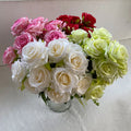 Decoration Mariage 12 Head Angle Golden Rose Artificial Flower Rose Flower