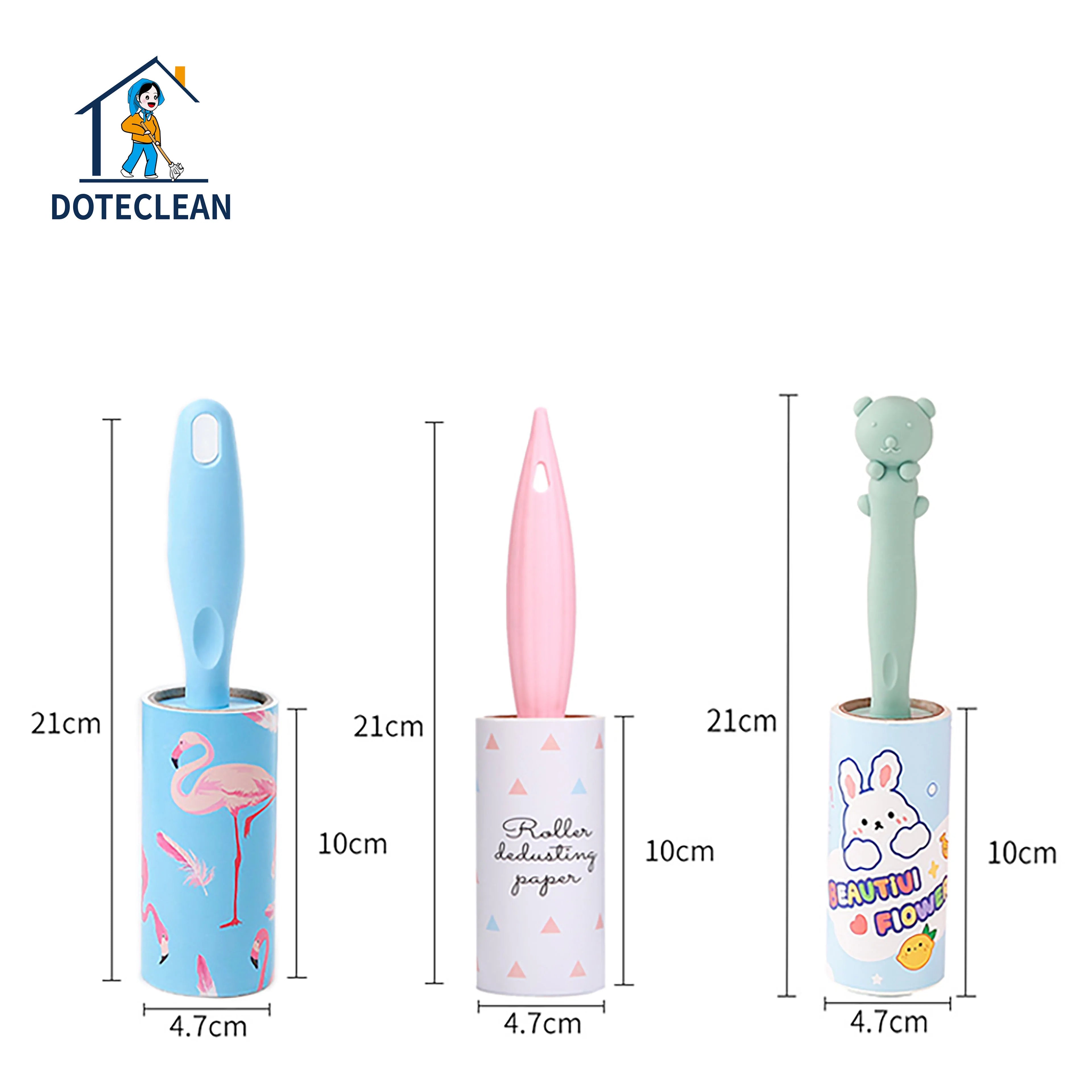 Popular Plastic Manual Style Dust Removal Sticker Cleaner Tape Lint Roller for Carpet and Clothes Promotional Offer