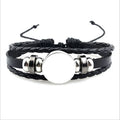 Sublimation Bracelet Blank Bracelet Bezel Setting Blank Heat Transfer Blank Leather Bracelet with Aluminum Sheet for DIY