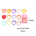 46pcs/pack Heart Shape Cute Boxed Kawaii Stickers Planner Scrapbooking Stationery Japanese Diary Stickers