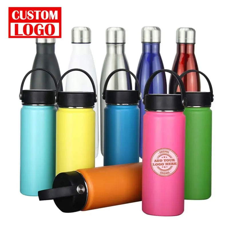 Customized Logo Double Walled Water Bottle Stainless Steel Water Bottles With Custom Logo Stainless Steel Shaker Bottle