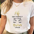 Women Eyelash Beach Holiday Cute Custom logo Female Short Sleeve Cartoon Print Ladies Tees Tshirt Clothes Tops Graphic T-Shirt