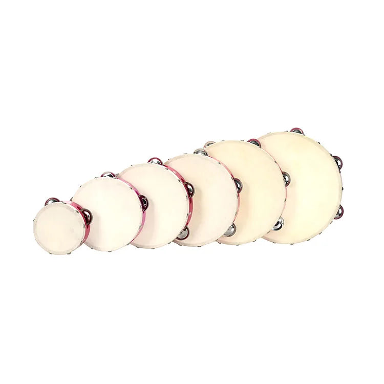 Wooden Tambourine for Kids-Early Education Musical Instrument Dia 15.2cm H 4.5cm YONGXIN TH6-4A
