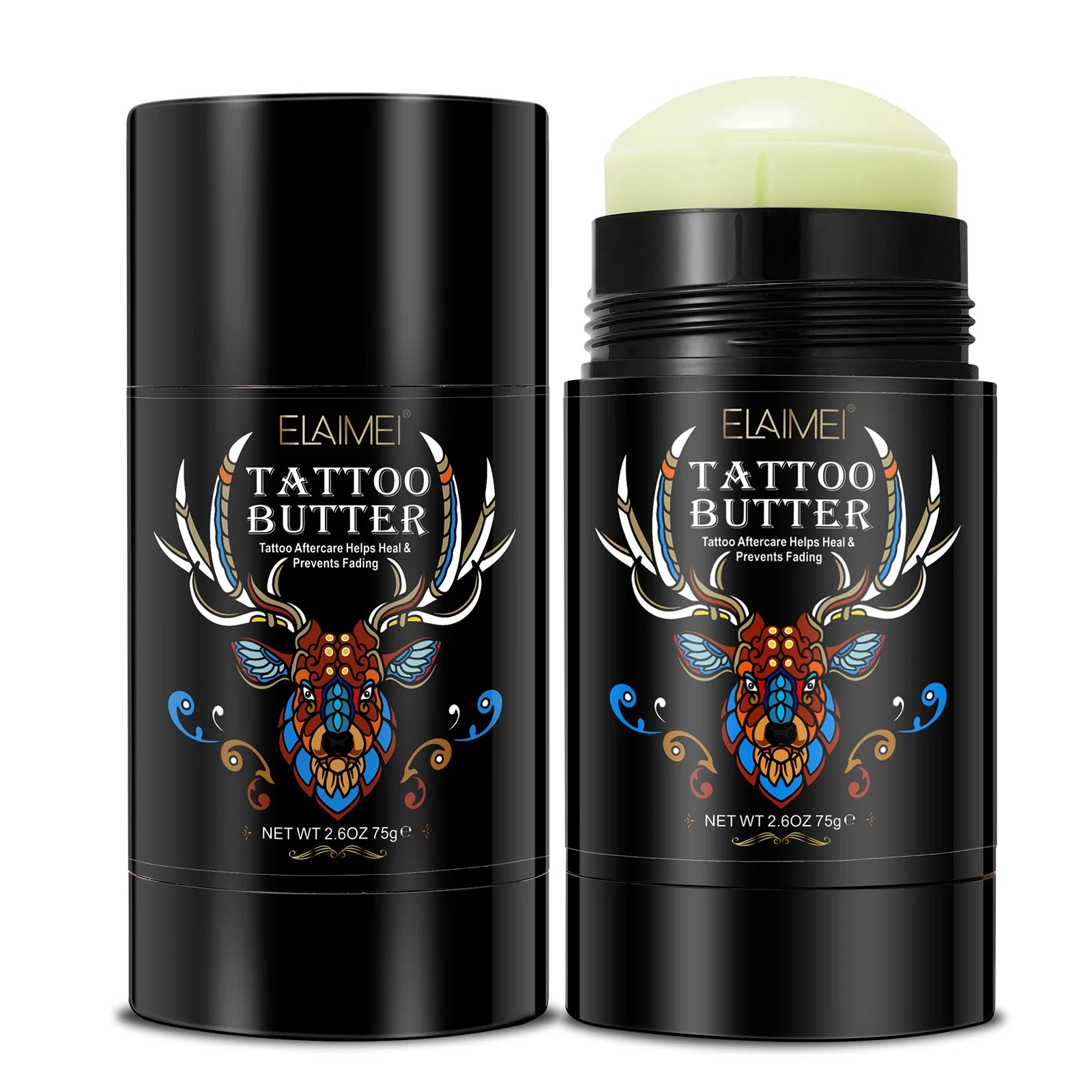 ELAIMEI Private Label Body Art Care Brightens Heals Fresh Tattoo Aftercare Butter Tattoo Balm