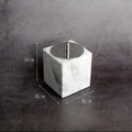 Natural Marble Stone Cotton Swab Holder Marble Cotton Bud Bucket Case Storage Box