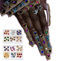 2022 Luxury Brand Logo Metal Alloy Nails Accessories Art 3D Nail Art Jewelry Zircon Decoration Planet Designer Nail Charms