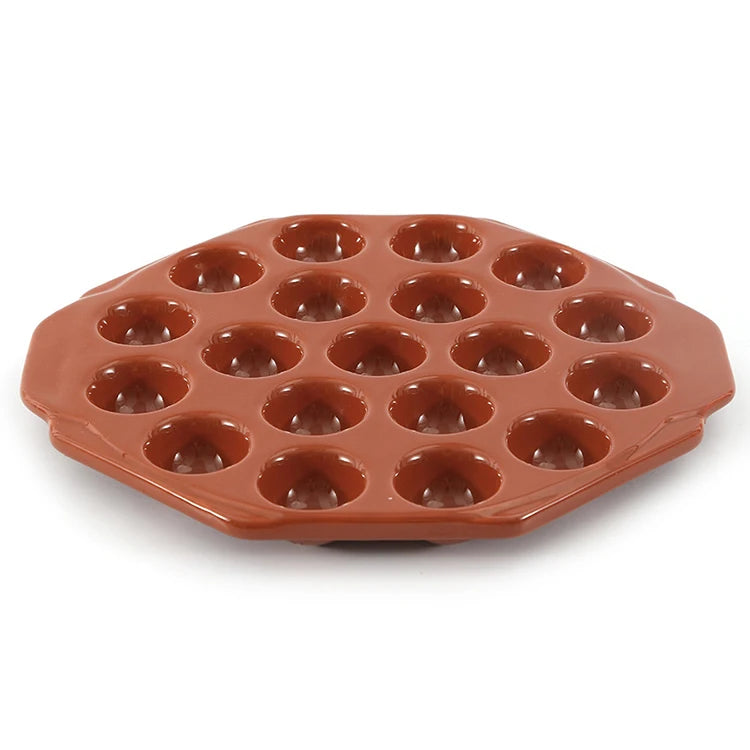 Microwave Ceramic Baking Snail Dish Creative Household 19 Grid Egg Waffle Baking Dish  French Snail Dish Ceramic