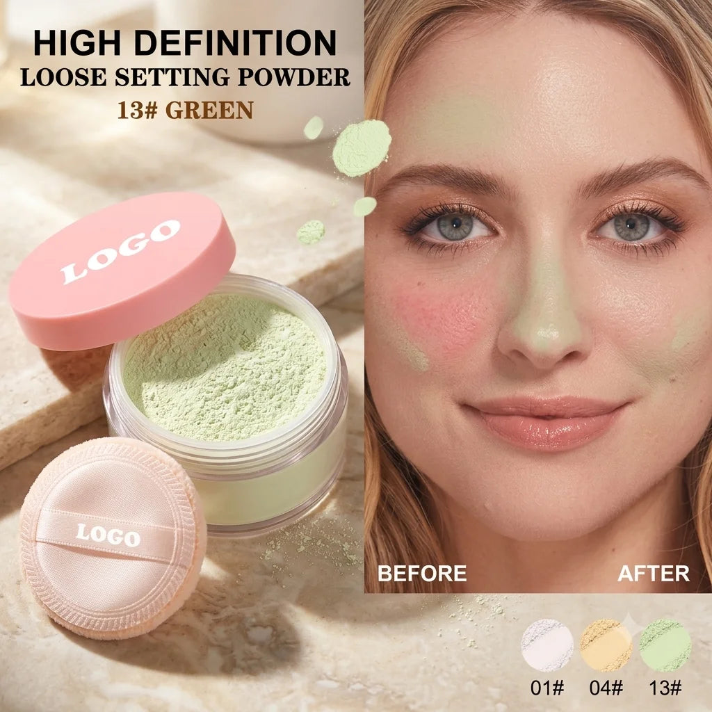 Wholesale Oil Control Loose Powder Waterproof Long Lasting Face Setting Powder Smooth Matte Finish Makeup Powder Cosmetic Beauty