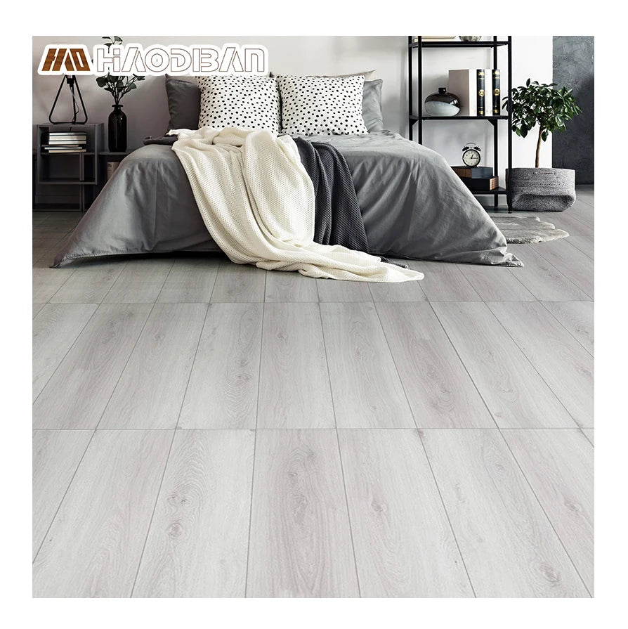 Light Oak Rigid Core Vinyl Click Lock Tile Pisos 5mm SPC LVT Hotel Flooring