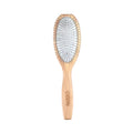 Ergonomic Slicker Pin Pet Hair Grooming Brush Air Cushion Comb Long Wooden Slicker Brush Removing Matts and Dead Hairs Cat Brush