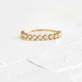 H&F Forged Fine Diamond Cut Vintage Womens Rings Custom 18k 14k 9k Real Diamond Gold Rings