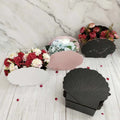 Shell Portable Flower Arrangement & Gift Box for Birthday Festivals & Teacher's Day Features Embossed Printing