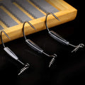 Weighted Twistlock Black Chrome Nickel Hook Centering Pin 3.5g/7g/10g for All Saltwater Artificial Soft Bait Lead Jigging Lure