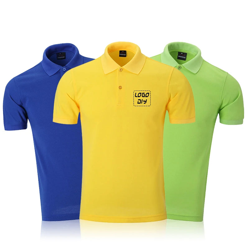 OEM Summer New Custom Print Logo Fashion T-shirt Men's Sports Crew Polo Shirt