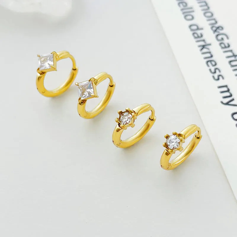 HOVANCI China Wholesale Manufacturer Gold Hoop Earring Stainless Steel Huggie Chunky Statement Earrings