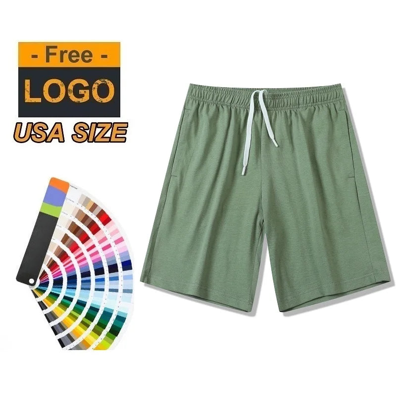 Custom Logo Graphic Summer Jogger Running Shorts Athletic Workout Cotton Sweat GYM Men Shorts for Men