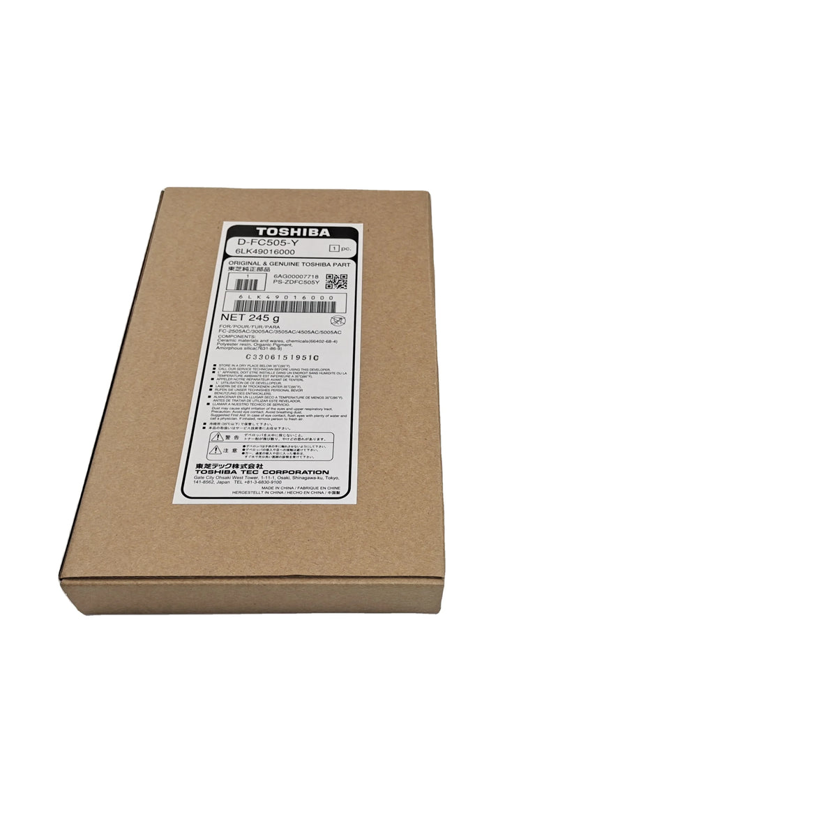 Genuine New Original 6LK49016200 D-FC505C Developer ForToshiba E STUDIO 2505AC 3005AC 3505AC 4505AC 5005AC