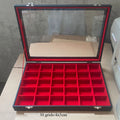 Wholesale Bulk 24 30 9 18 Slots Velvet Jewelry Storage Boxes with Lids Watch Bracelet Necklaces Rings Display Tray Organizer