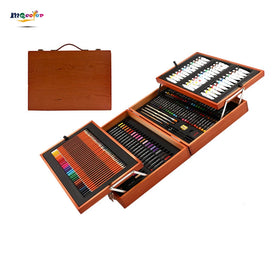 174 Piece Japanese Color Wood MQ Brand Soluble Colored Pencil Case Set 44.5x31.5x10.5cm for Kids Training