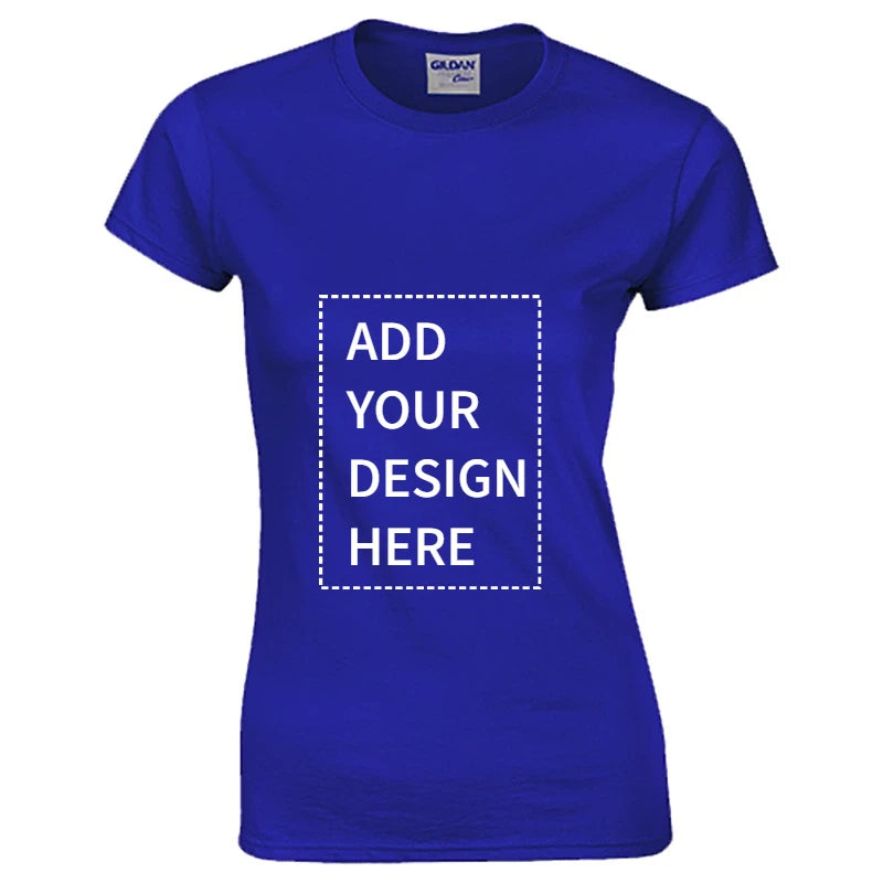 Wholesale Cheap 180G Cotton Print T-Shirt Custom Logo Plain Tee for Women Casual Plus Size Breathable Design ODM Supply