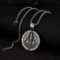 Fashionable Hip-hop Odin's Ravens Pendants Viking Runes Retro Personalized Men's Punk Titanium Steel Amulet Charm Necklaces