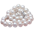 Certified 12-14Mm Big Freshwater Non-Nuclear Pearl Necklace Perfect Circle Strong Light Micro Flaw Upper Body Atmosphere