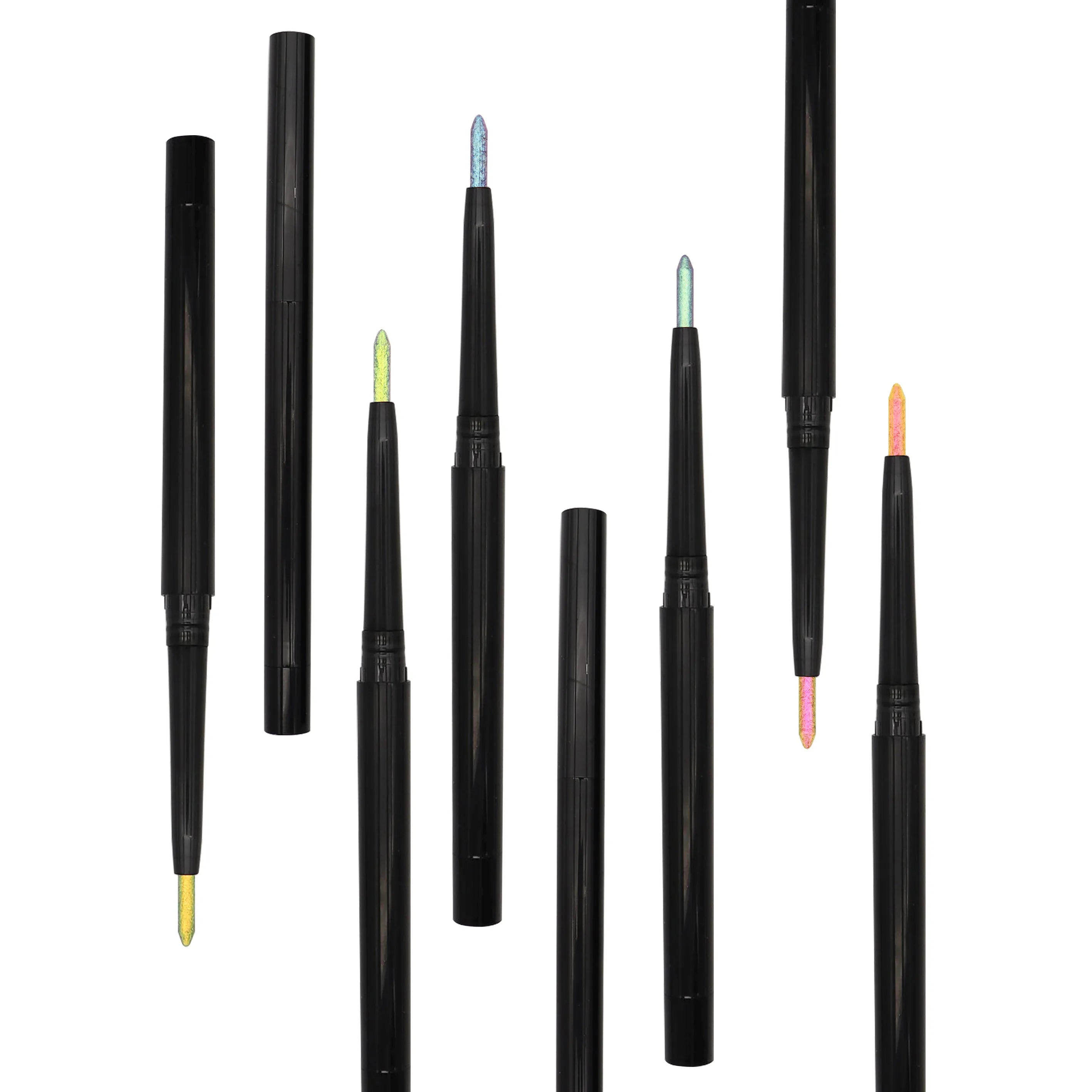 OEM Chameleon Eyeliner Pen Waterproof Glitter Colorful Duochrome Multichrome 6 Mineral Based Eye Enhancement Colors for Makeup