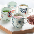 Wholesale Hand Painted Breakfast Cup Gift Ceramic Water Mug High Appearance Level Household Oatmeal Mug Coffee Mug