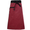 Catering Waiters Uniform Kitchen Accessories Strip Anti Oil Cotton Bust Apron Chef Cafe Bar Cooking Baking Bib Aprons
