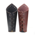 Wholesale Leather Gauntlet Wristband Medieval Bracers Wrist Band Buckle Wide Cuff Arm Bracers for Men
