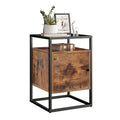 Pedestal Drawer Bed Multi Purpose Retro Corner Stand Table Antique Wooden End Side Table With Drawer