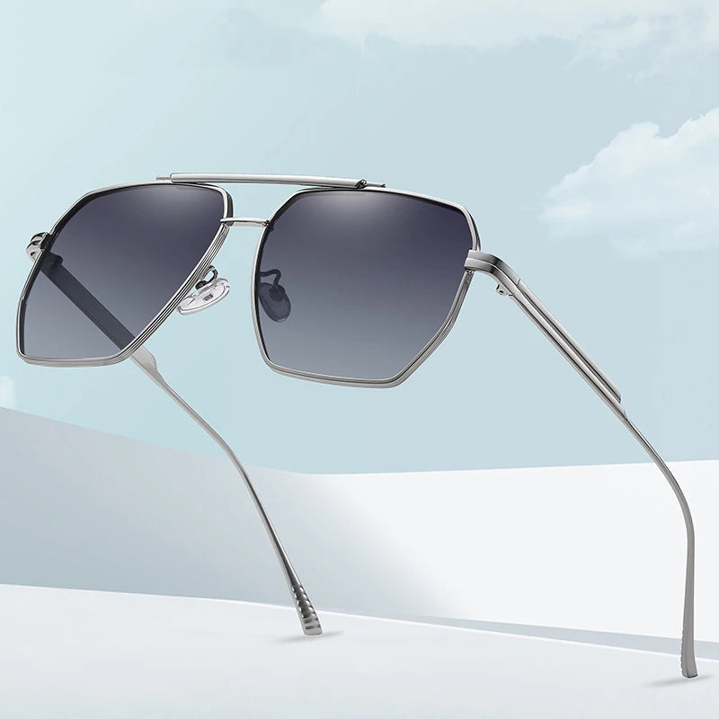 Pilot Polarized Metal Sport Sunglasses Men Paire De Lunette Photochromic Anti Refflet Anti Glare Glasses Day Night Vision
