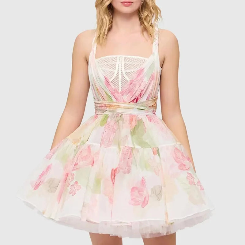 New Hot Fashion Clothes Women Wholesale Floral Graduation Dress for Girl Quinceanera Dresses