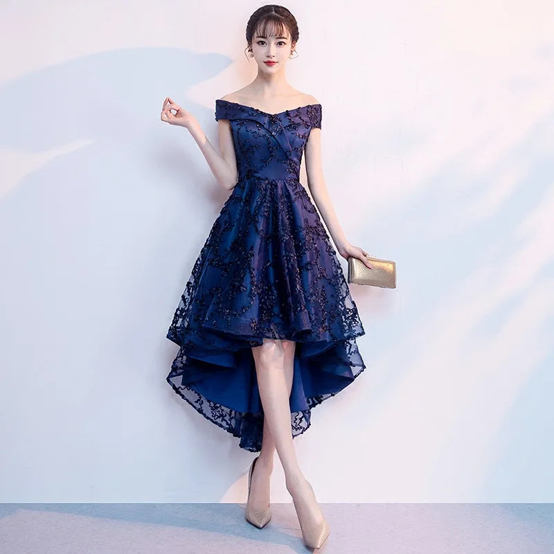 New 2026 Navy Blue Color V-Neck Formal Bridesmaid Dresses Sleeveless Women Elegant Bride Gown Customized