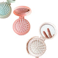 Factory Wholesale Portable Comfortable Children's Mirror Comb Hair Styling Tools Massage Anti Tangling Soft Hair Brush