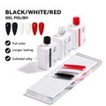 JTING Nail Gel Polish Supplies Hot Popular Black Red White Pure Solid Colors Gel Polish Uv Nail OEM Private Label Bottles