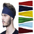 New Men's and Women's Sports Headband Fitness Sweat-absorbent Turban Yoga Running Headband in 18 Colors