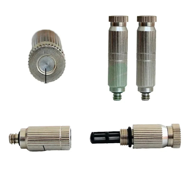 Irrigation Cooling Misting Fogger Nozzle 3/16 Thread High Pressure Misting Nozzles With Ceramic Filter
