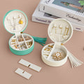 Popular Portable Travel Jewelry Storage Box with Tassel for Simple Earrings Necklace Ring for Everyday Use