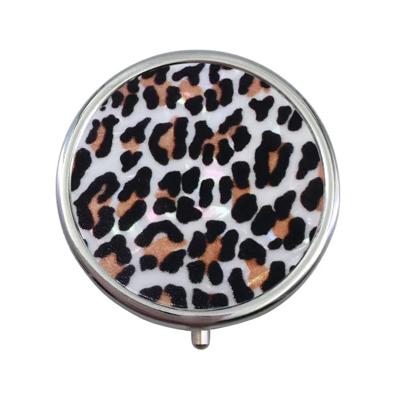 3 Compartment Medicine Pill CasePortable Pill Box for Pocket or Purse Pill Box Decorative Metal Medicine Vitamin Organizer