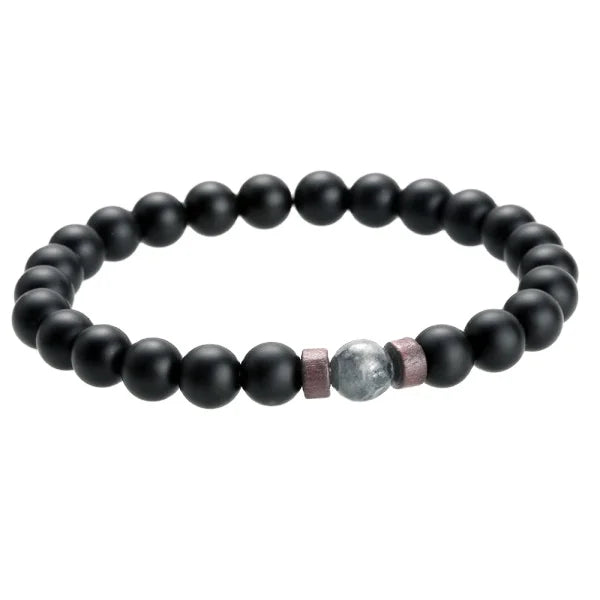 Lava Stone Balance Bangles Custom Wholesale Stylish Wristband Beaded Retro Yoga Bracelets Men