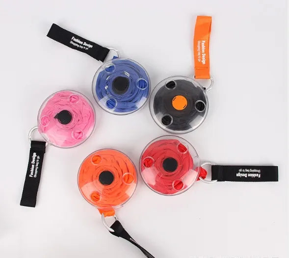 Magic Foldable Key Ring Shopping Bag to Roll up Shopping Bag