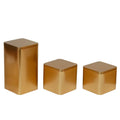 Custom Size 8.5*8.5*H 5/8.5/15.5 cm Rectangular Metal Tin Box for Tea Packaging Container for Coffee