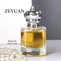 Fancy Empty Cube 30ml 50ml 100ml Square Glass Perfume Bottle with Silver Crown Cap Luxury