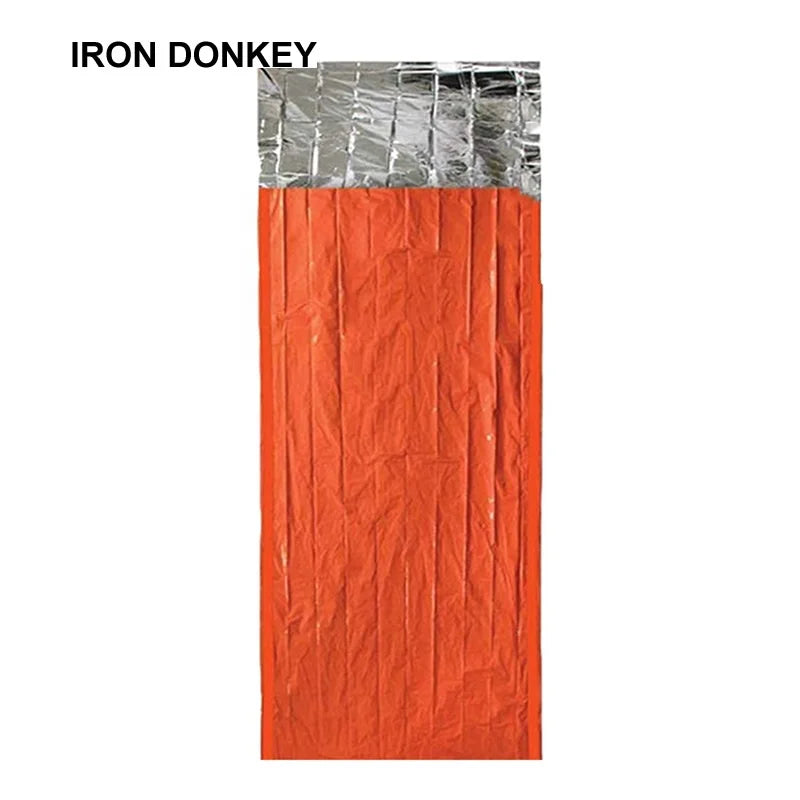 IRONDONKEY 250*90CM Survival Blanket Outdoor Emergency Tent Camping Accessories Aluminum Foil Tent Insulated Sleeping Bag
